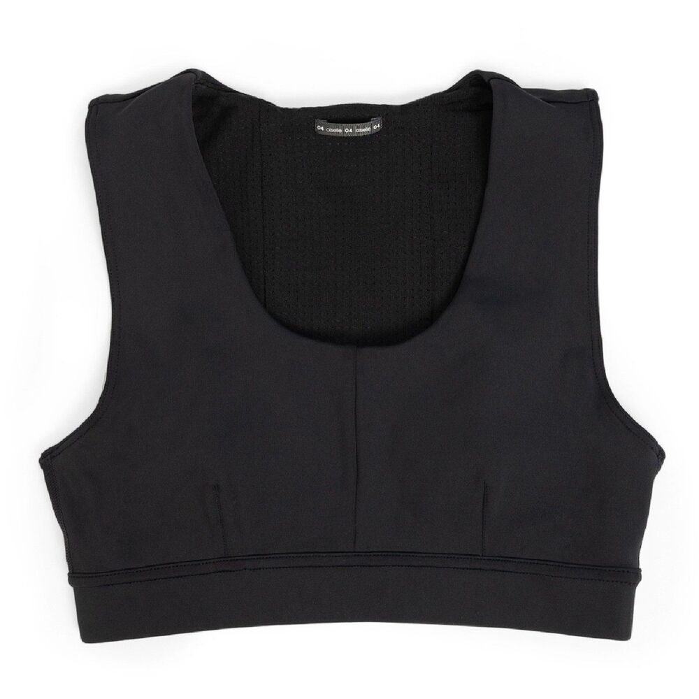 Oiselle Flyout Bra Trail Running Sports Workout Top in Black size 02 XS NWOT